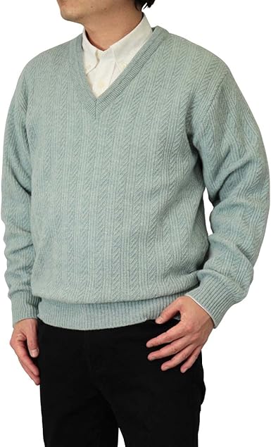 値引 新品 Vネックスリム46 セーター ニット ウール カシミヤ混 ASPESI
